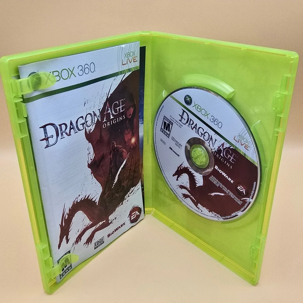 Dragon Age Origins Xbox 360 BioWare RPG Fantasy Game Complete with Manual